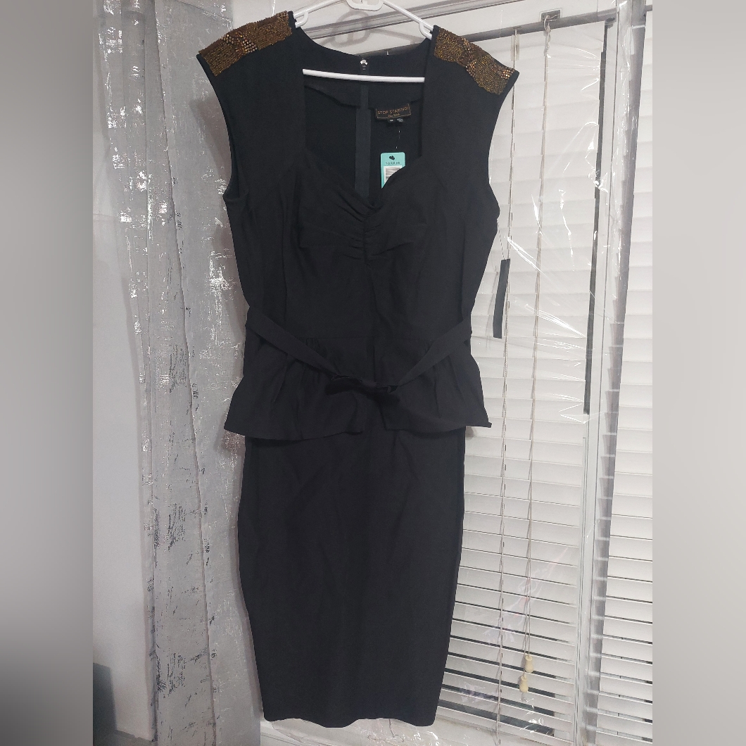 Nwt Stop Staring Peplum Dress Size 18
